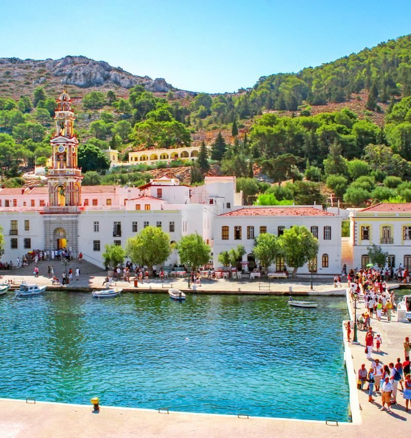 panormitis monastery in symi island