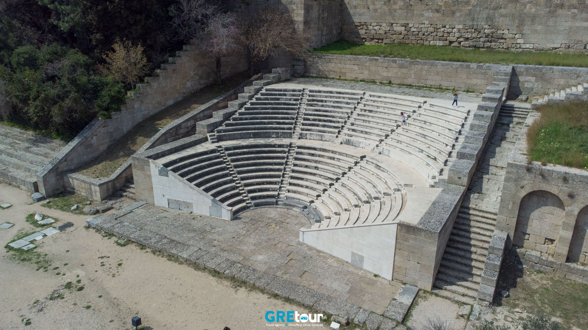 ancient theatre at acropolis of Rhodes