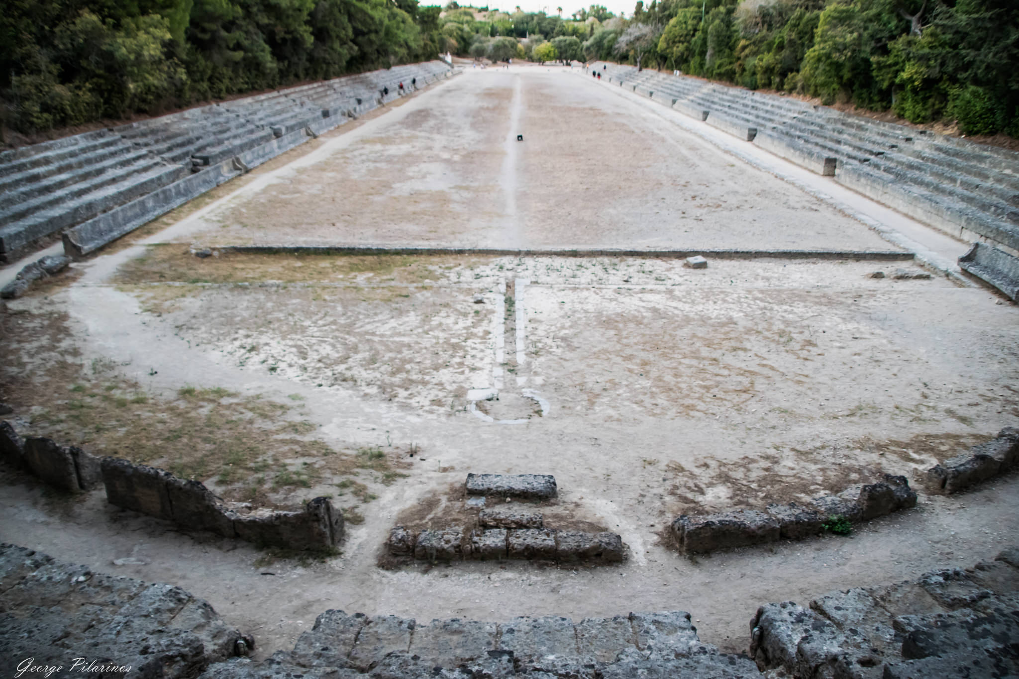ancient stadium in acropolis of Rhodes