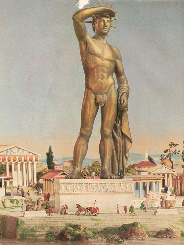 colossus of rhodes, one of the seven wonders of the ancient world