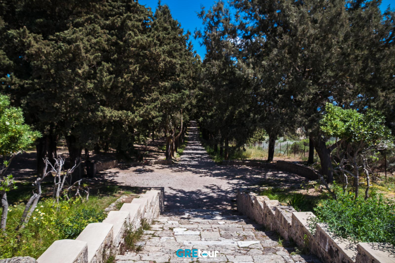 golgotha path at filerimos hill