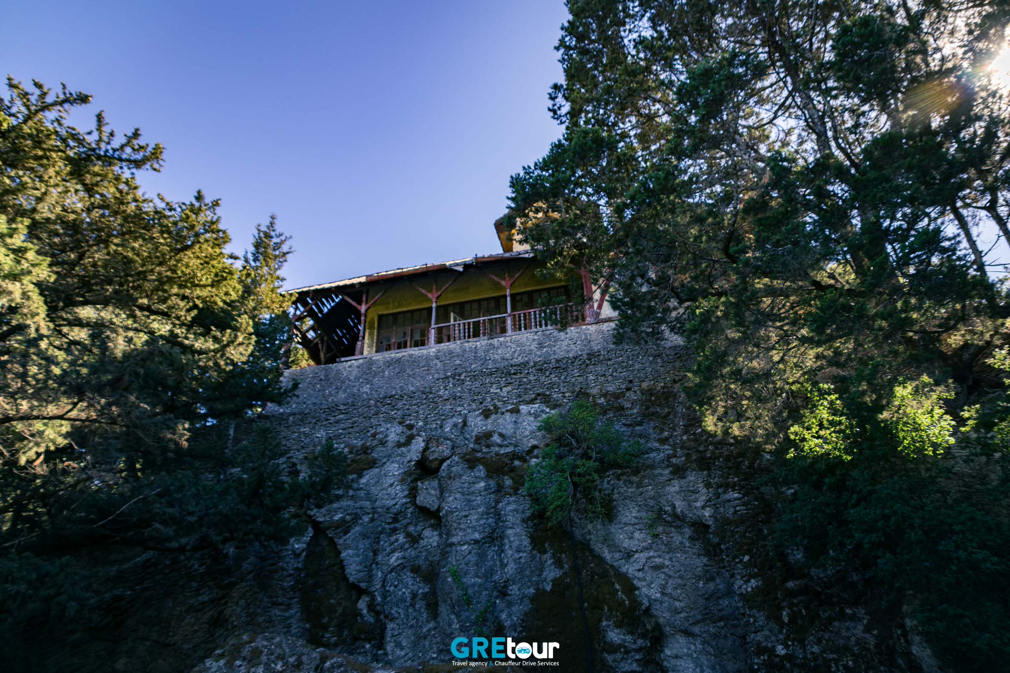mussolini's villa on Profitis Ilias mountain