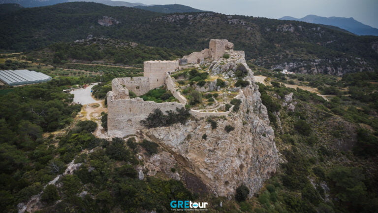 castle of kritinia aerial pphoto