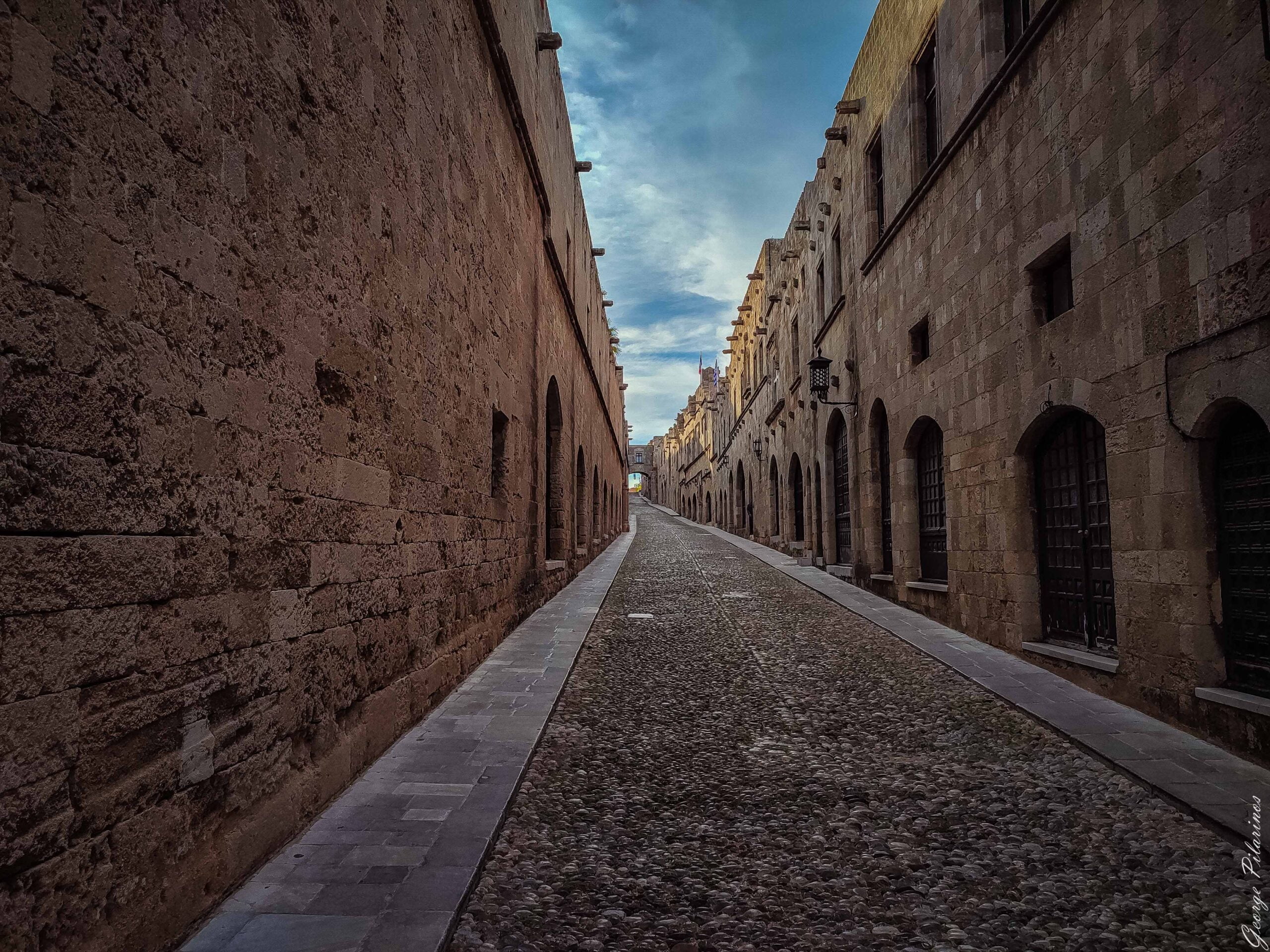 street of the knights in Rhodes old town