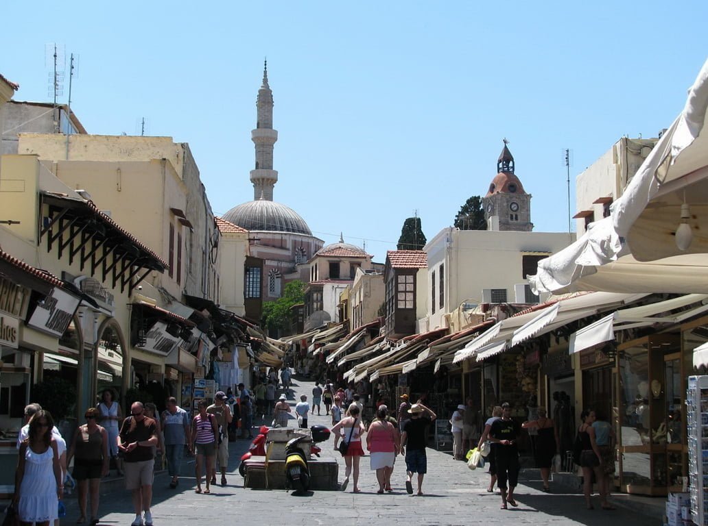 socratous-street how many tourists visited rhodes islandin 2023?