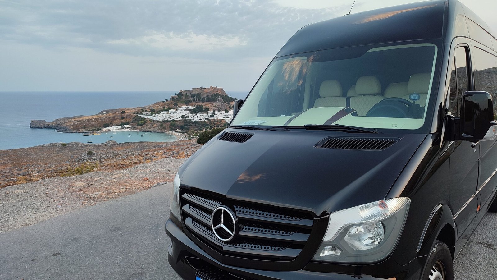 mercedes rhodes private transfer services by minibus