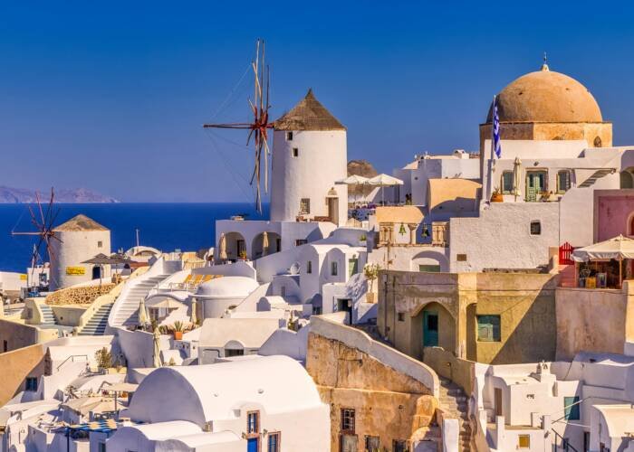 taxi boat from rhodes to santorini island